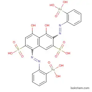Molecular Structure of 62202-94-2 (2,7-Naphthalenedisulfonic acid,
1,6-bis[(2-arsonophenyl)azo]-4,5-dihydroxy-)