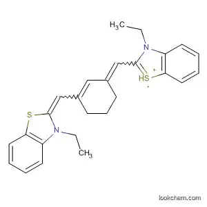 Molecular Structure of 62203-13-8 (Benzothiazolium,
3-ethyl-2-[[3-[(3-ethyl-2(3H)-benzothiazolylidene)methyl]-2-cyclohexen-1
-ylidene]methyl]-)
