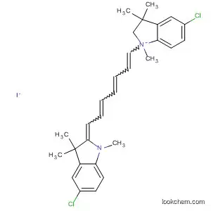 Molecular Structure of 62203-27-4 (3H-Indolium,
5-chloro-2-[7-(5-chloro-1,3-dihydro-1,3,3-trimethyl-2H-indol-2-ylidene)-1
,3,5-heptatrienyl]-1,3,3-trimethyl-, iodide)