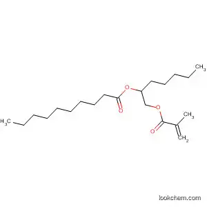 Molecular Structure of 62203-69-4 (Decanoic acid, 1-[[(2-methyl-1-oxo-2-propenyl)oxy]methyl]hexyl ester)
