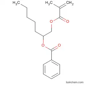 Molecular Structure of 62203-71-8 (2-Propenoic acid, 2-methyl-, 2-(benzoyloxy)heptyl ester)