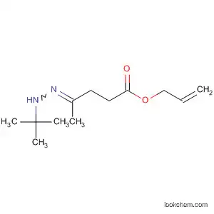 Molecular Structure of 62204-44-8 (Pentanoic acid, 4-[(1,1-dimethylethyl)hydrazono]-, 2-propenyl ester)