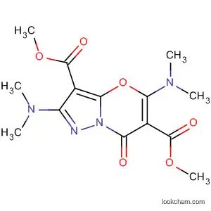 Molecular Structure of 62235-92-1 (7H-Pyrazolo[5,1-b][1,3]oxazine-3,6-dicarboxylic acid,
2,5-bis(dimethylamino)-7-oxo-, dimethyl ester)