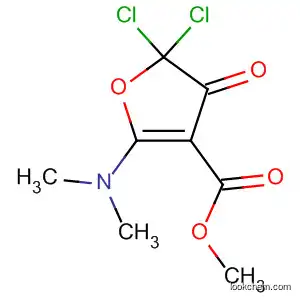 Molecular Structure of 62235-97-6 (3-Furancarboxylic acid,
5,5-dichloro-2-(dimethylamino)-4,5-dihydro-4-oxo-, methyl ester)
