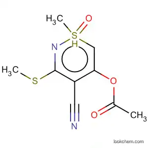 Molecular Structure of 62236-13-9 (1l4-1,2-Thiazine-4-carbonitrile, 5-(acetyloxy)-1-methyl-3-(methylthio)-,
1-oxide)
