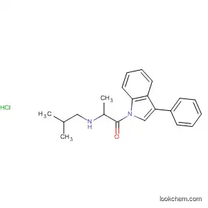 Molecular Structure of 62236-51-5 (1H-Indole,
2,3-dihydro-1-[2-[(2-methylpropyl)amino]-1-oxopropyl]-3-phenyl-,
monohydrochloride)