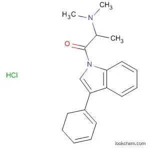Molecular Structure of 62236-52-6 (1H-Indole, 1-[2-(dimethylamino)-1-oxopropyl]-2,3-dihydro-3-phenyl-,
monohydrochloride)
