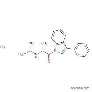 Molecular Structure of 62236-54-8 (1H-Indole,
2,3-dihydro-1-[2-[(1-methylethyl)amino]-1-oxopropyl]-3-phenyl-,
monohydrochloride)