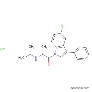 Molecular Structure of 62236-59-3 (1H-Indole,
5-chloro-2,3-dihydro-1-[2-[(1-methylethyl)amino]-1-oxopropyl]-3-phenyl-,
monohydrochloride)