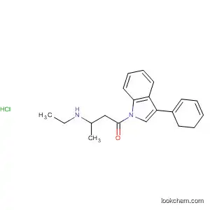 Molecular Structure of 62236-61-7 (1H-Indole, 1-[3-(ethylamino)-1-oxobutyl]-2,3-dihydro-3-phenyl-,
monohydrochloride)