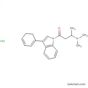 Molecular Structure of 62236-62-8 (1H-Indole, 1-[3-(dimethylamino)-1-oxobutyl]-2,3-dihydro-3-phenyl-,
monohydrochloride)
