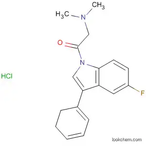 Molecular Structure of 62236-68-4 (1H-Indole, 1-[(dimethylamino)acetyl]-5-fluoro-2,3-dihydro-3-phenyl-,
monohydrochloride)