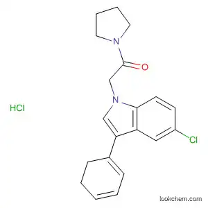 Molecular Structure of 62236-75-3 (1H-Indole, 5-chloro-2,3-dihydro-3-phenyl-1-(1-pyrrolidinylacetyl)-,
monohydrochloride)