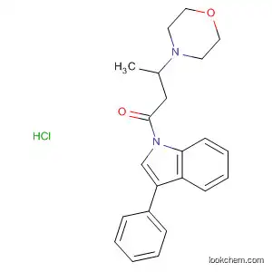 Molecular Structure of 62236-78-6 (1H-Indole, 2,3-dihydro-1-[3-(4-morpholinyl)-1-oxobutyl]-3-phenyl-,
monohydrochloride)