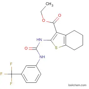 Molecular Structure of 62236-82-2 (ethyl 2-({[3-(trifluoromethyl)anilino]carbonyl}amino)-4,5,6,7-tetrahydro-1-benzothiophene-3-carboxylate)