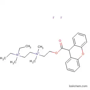 Molecular Structure of 62236-88-8 (1,2-Ethanediaminium,
N,N-diethyl-N,N',N'-trimethyl-N'-[2-[(9H-xanthen-9-ylcarbonyl)oxy]ethyl]-,
diiodide)