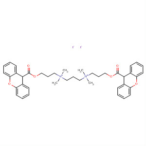 1,3-Propanediaminium,
N,N,N',N'-tetramethyl-N,N'-bis[3-[(9H-xanthen-9-ylcarbonyl)oxy]propyl]-,
diiodide