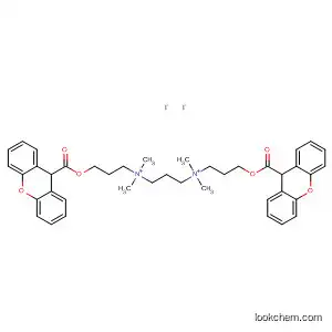 Molecular Structure of 62236-92-4 (1,3-Propanediaminium,
N,N,N',N'-tetramethyl-N,N'-bis[3-[(9H-xanthen-9-ylcarbonyl)oxy]propyl]-,
diiodide)
