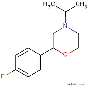 Molecular Structure of 62243-67-8 (Morpholine, 2-(4-fluorophenyl)-4-(1-methylethyl)-)