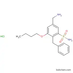 Benzenesulfonamide, 5-(aminomethyl)-3-butoxy-2-(phenylmethyl)-,
monohydrochloride
