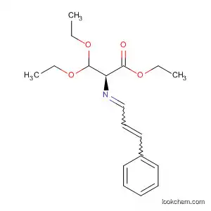 Molecular Structure of 62282-56-8 (Serine, 3-ethoxy-O-ethyl-N-(3-phenyl-2-propenylidene)-, ethyl ester)