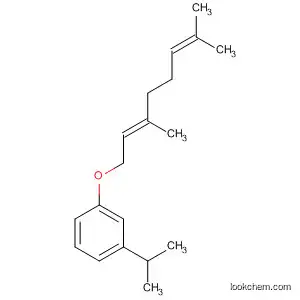 Molecular Structure of 62299-27-8 (Benzene, 1-[(3,7-dimethyl-2,6-octadienyl)oxy]-3-(1-methylethyl)-, (E)-)