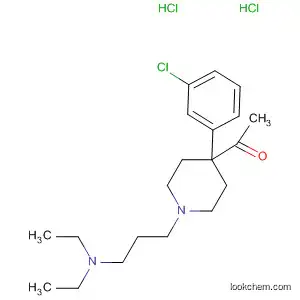 Molecular Structure of 62306-19-8 (Ethanone,
1-[4-(3-chlorophenyl)-1-[3-(diethylamino)propyl]-4-piperidinyl]-,
dihydrochloride)