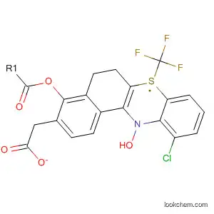 Molecular Structure of 62306-57-4 (12H-Benzo[a]phenothiazin-5-ol, 6-chloro-10-(trifluoromethyl)-, acetate
(ester))
