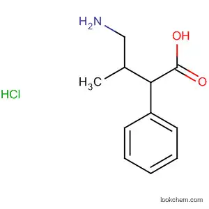 Molecular Structure of 62306-85-8 (Benzenepropanoic acid, b-(aminomethyl)-3-methyl-, hydrochloride)