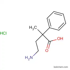 Molecular Structure of 62306-86-9 (Benzenepropanoic acid, b-(aminomethyl)-2-methyl-, hydrochloride)