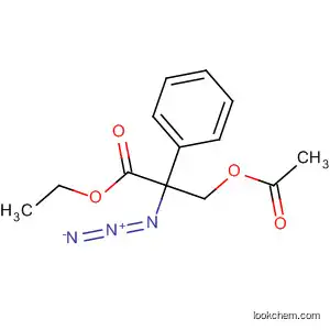 Molecular Structure of 62317-47-9 (Benzenepropanoic acid, b-(acetyloxy)-a-azido-, ethyl ester)