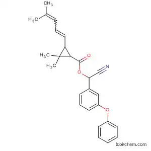 Molecular Structure of 62355-64-0 (Cyclopropanecarboxylic acid,
2,2-dimethyl-3-(4-methyl-1,3-pentadienyl)-,
cyano(3-phenoxyphenyl)methyl ester)