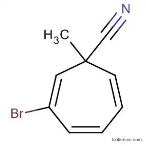 Molecular Structure of 62360-25-2 (2,4,6-Cycloheptatriene-1-carbonitrile, 3-bromo-1-methyl-)