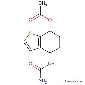 Molecular Structure of 62369-80-6 (Urea, [7-(acetyloxy)-4,5,6,7-tetrahydrobenzo[b]thien-4-yl]-)