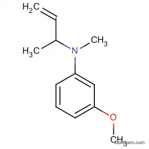 Molecular Structure of 62378-91-0 (Benzenamine, 3-methoxy-N-methyl-N-(1-methyl-2-propenyl)-)