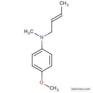 Molecular Structure of 62379-00-4 (Benzenamine, N-2-butenyl-4-methoxy-N-methyl-, (E)-)