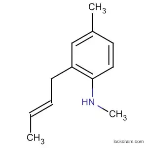 Molecular Structure of 62379-08-2 (Benzenamine, 2-(2-butenyl)-N,4-dimethyl-, (E)-)