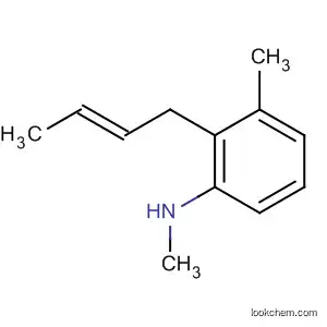 Molecular Structure of 62379-09-3 (Benzenamine, 2-(2-butenyl)-N,3-dimethyl-, (E)-)