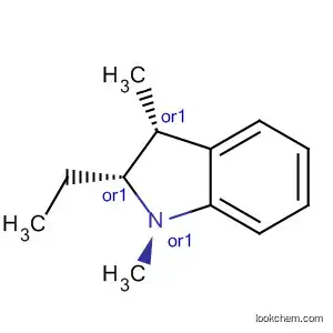 Molecular Structure of 62379-20-8 (1H-Indole, 2-ethyl-2,3-dihydro-1,3-dimethyl-, trans-)