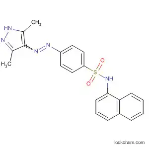 Molecular Structure of 62379-51-5 (Benzenesulfonamide,
4-[(3,5-dimethyl-1H-pyrazol-4-yl)azo]-N-naphthalenyl-)