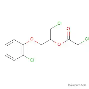 Molecular Structure of 62379-73-1 (Acetic acid, chloro-, 2-chloro-1-[(2-chlorophenoxy)methyl]ethyl ester)