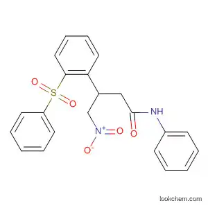 Benzenepropanamide, b-(nitromethyl)-N-phenyl-a-(phenylsulfonyl)-