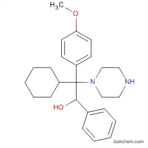 Molecular Structure of 62391-50-8 (1-Piperazineethanol, 4-cyclohexyl-a-(4-methoxyphenyl)-b-phenyl-)