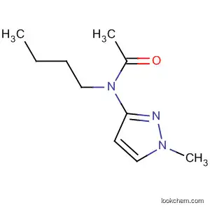 Molecular Structure of 62399-71-7 (Acetamide, N-butyl-N-(1-methyl-1H-pyrazol-3-yl)-)