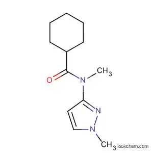 Molecular Structure of 62399-84-2 (Cyclohexanecarboxamide, N-methyl-N-(1-methyl-1H-pyrazol-3-yl)-)