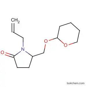 Molecular Structure of 62401-08-5 (2-Pyrrolidinone,
1-(2-propenyl)-5-[[(tetrahydro-2H-pyran-2-yl)oxy]methyl]-)