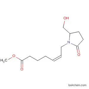 Molecular Structure of 62401-14-3 (5-Heptenoic acid, 7-[2-(hydroxymethyl)-5-oxo-1-pyrrolidinyl]-, methyl
ester, (Z)-)