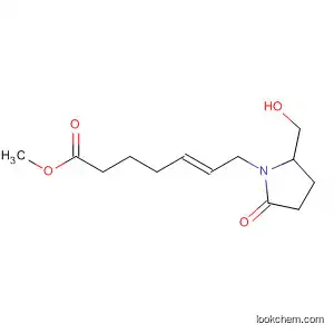 Molecular Structure of 62401-17-6 (5-Heptenoic acid, 7-[2-(hydroxymethyl)-5-oxo-1-pyrrolidinyl]-, methyl
ester, (E)-)
