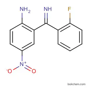 Molecular Structure of 62421-12-9 (Benzenamine, 2-[(2-fluorophenyl)iminomethyl]-4-nitro-)