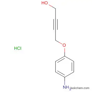 Molecular Structure of 62453-07-0 (2-Butyn-1-ol, 4-(4-aminophenoxy)-, hydrochloride)
